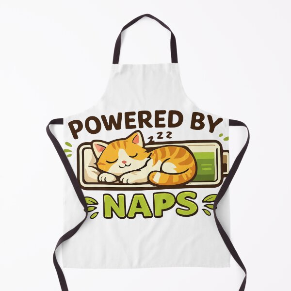 Item preview, Cute Cat Powered by Naps Funny Sleeping Kitten Graphic designed and sold by banglalook.