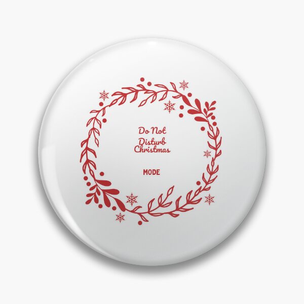Item preview, Do Not Disturb Christmas Mode Holiday Wreath designed and sold by Hey Golden Fly.