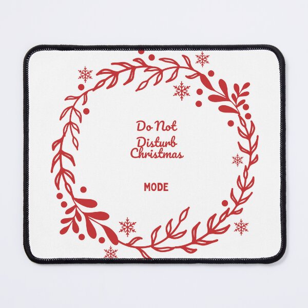 Item preview, Do Not Disturb Christmas Mode Holiday Wreath designed and sold by Hey Golden Fly.