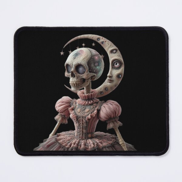 Item preview, Gothic Elegance: Moon and Skeleton Woman designed and sold by LujziWorld.