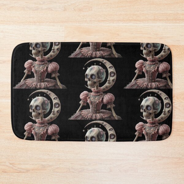 Item preview, Gothic Elegance: Moon and Skeleton Woman designed and sold by LujziWorld.