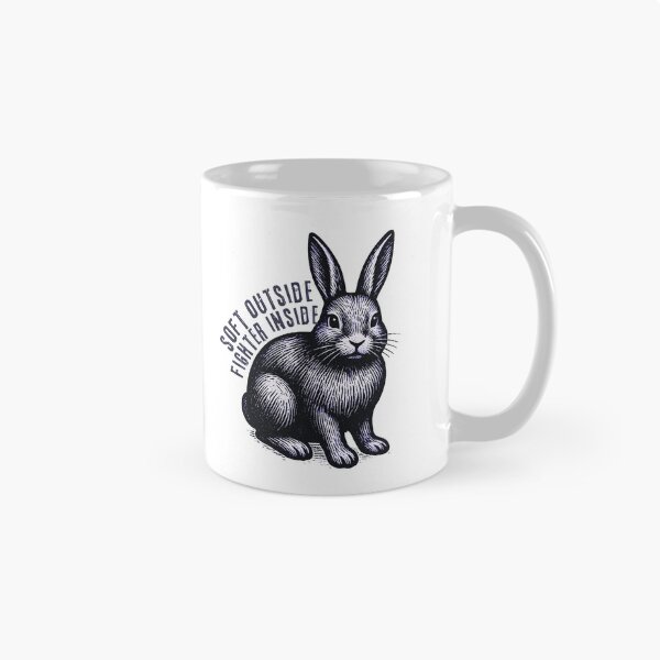 Item preview, HSP rabbit - soft outside fighter inside designed and sold by Feinsicht.