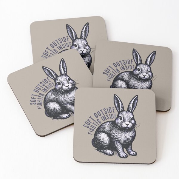 Item preview, HSP rabbit - soft outside fighter inside designed and sold by Feinsicht.