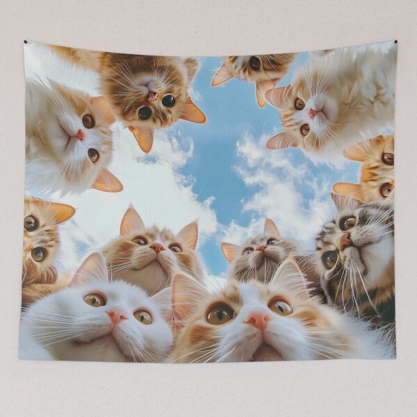 Item preview, Adorable cats taking a selfie designed and sold by dcrc.