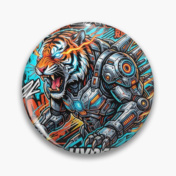 Item preview, Cyber Hyperdrive Tiger designed and sold by BigBoyFunky.