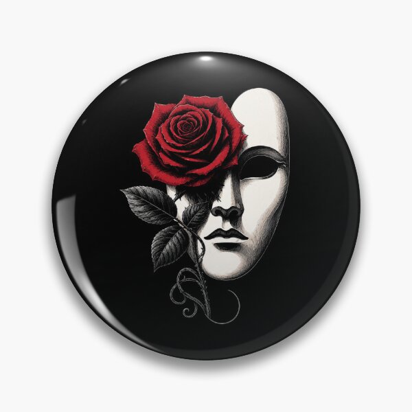 Item preview, Ethereal Elegance: Hidden Behind the Phantom of the Opera's Rose  designed and sold by NerdiPop.