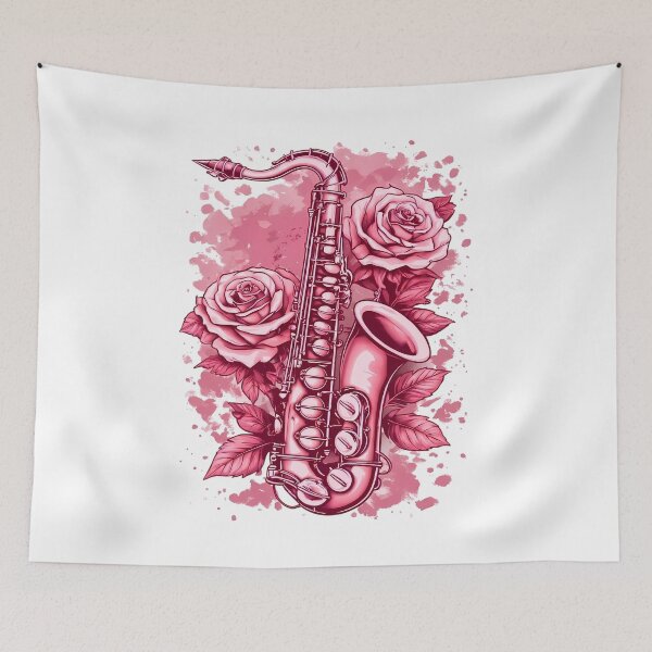 Item preview, Rose Jazz Saxophone  – International Jazz Day designed and sold by Art-Arcade6.