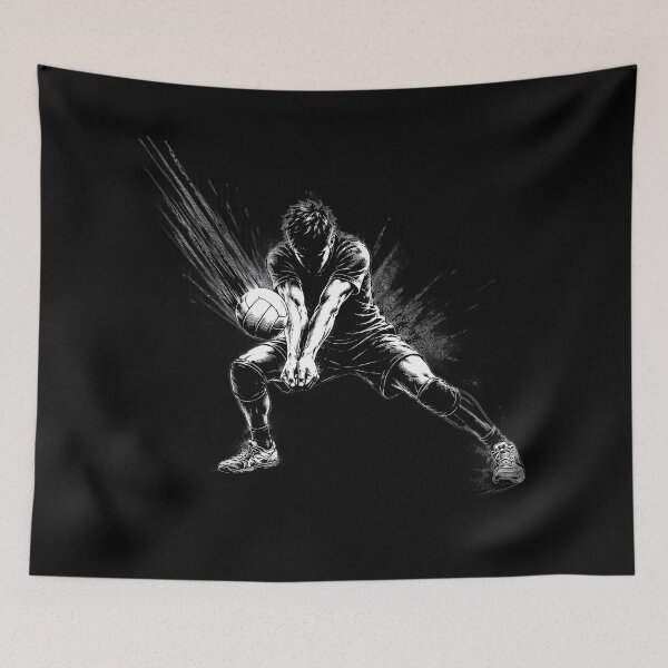 Item preview, Reception – volleyball passing moment designed and sold by NorthRally.