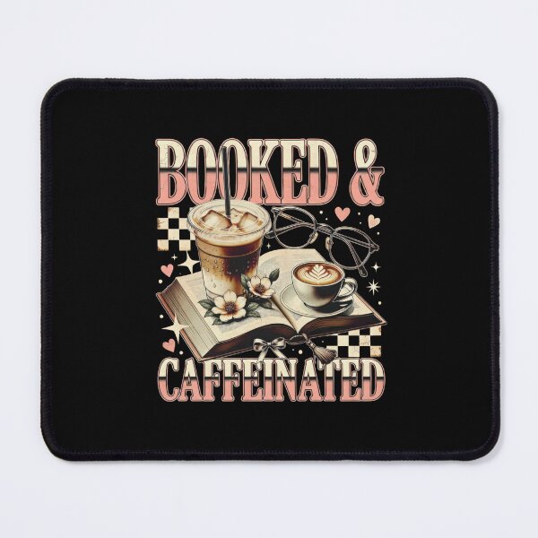 Item preview, Booked and Caffeinated Retro Book Lover Iced Coffee Vintage Aesthetic Graphic library vibes designed and sold by Keingdesign.