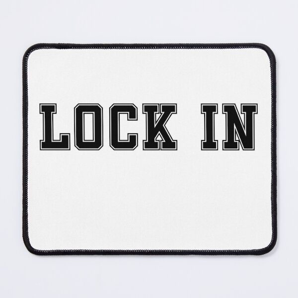 Item preview, Lock in - athletic words designed and sold by RebelHeroUK.