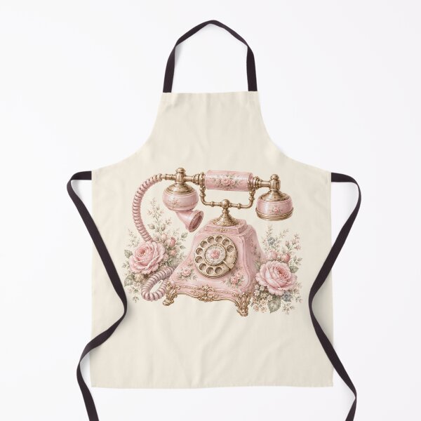 Item preview, Vintage Pink Rotary Telephone with Roses | Romantic Coquette Cottagecore Decor | Victorian Floral Phone Art designed and sold by looplandger.
