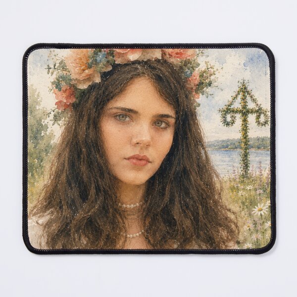 Item preview, Nordic Flower Crown Maiden designed and sold by Weird & wonderful .