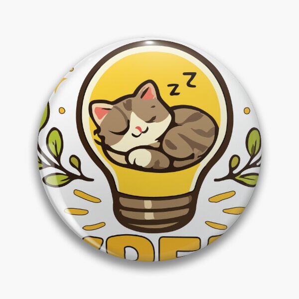 Item preview, Cute Sleeping Cat Energy Saving Expert Funny Lightbulb Graphic designed and sold by banglalook.