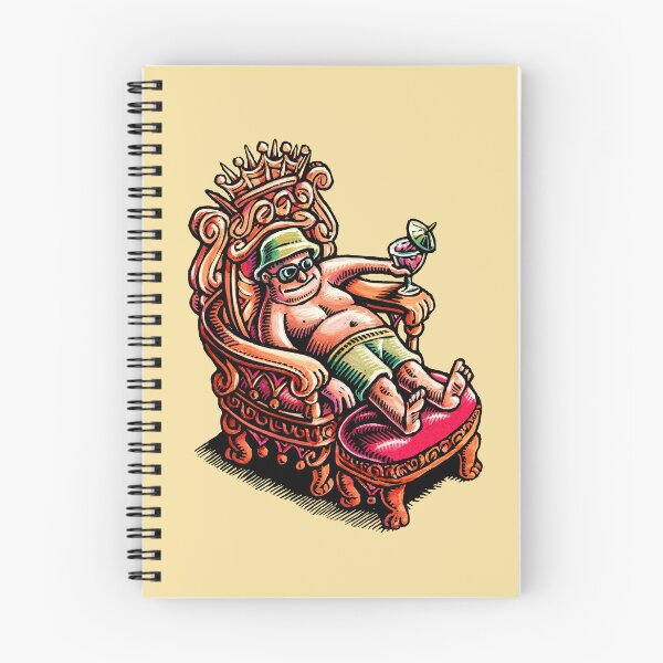 Item preview, man enjoys royal treatment on vacation in a throne with a little umbrella drink. designed and sold by LisaHaney.