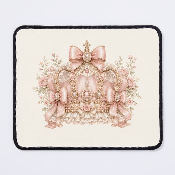 Item preview, Coquette Princess Crown | Pink Rococo Royal Crown | Victorian Balletcore Tiara Illustration designed and sold by looplandger.