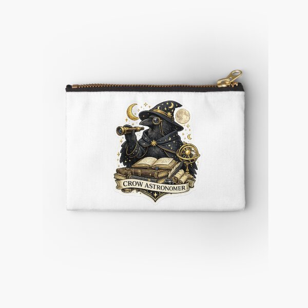 Item preview, Crow Astronomer | Celestial Crow Scientist Sticker | Astronomy Bird Fantasy Art designed and sold by MrDev.