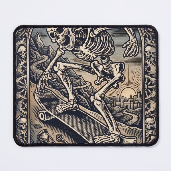 Item preview, Skateboarding Skeleton Art designed and sold by jodotodesign.