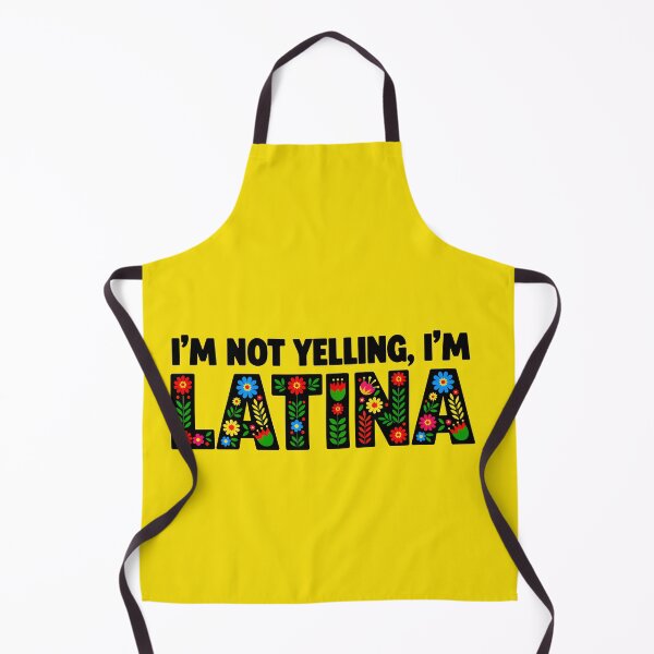 Item preview, I'm Not Yelling I'm Latina Funny Mexican Folk Art Floral designed and sold by MalisoStickers.