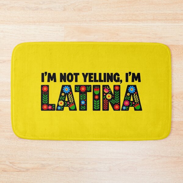 Item preview, I'm Not Yelling I'm Latina Funny Mexican Folk Art Floral designed and sold by MalisoStickers.