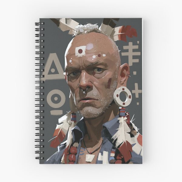 Item preview, 3D portrait in digital painting of Neo ethnic shaman man designed and sold by PioneerX1.