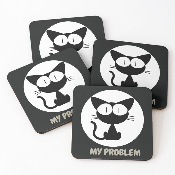 Item preview, My Problem Black Cat designed and sold by AdicretorDesign.