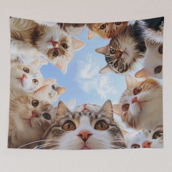 Item preview, Adorable cats taking a selfie designed and sold by dcrc.