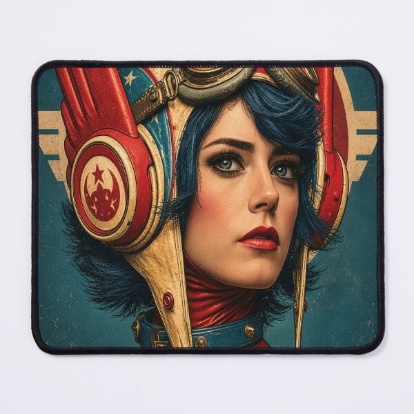 Item preview, Retro Heroine with Wings designed and sold by jodotodesign.