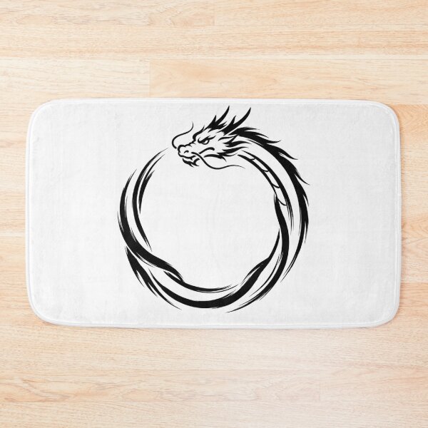 Item preview, Ink Dragon Circle Zen Brush Symbol designed and sold by CiprianBt.