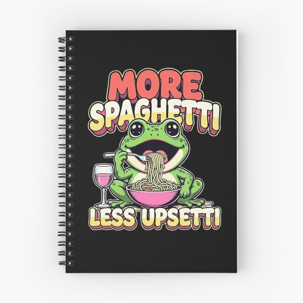 Item preview, More Spaghetti Less Upsetti Funny Frog Retro Vintage 90s vintage 90s style designed and sold by Keingdesign.