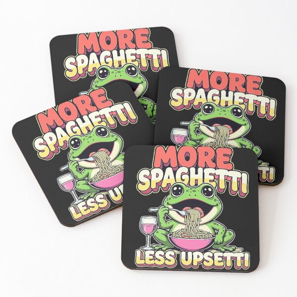 Item preview, More Spaghetti Less Upsetti Funny Frog Retro Vintage 90s vintage 90s style designed and sold by Keingdesign.