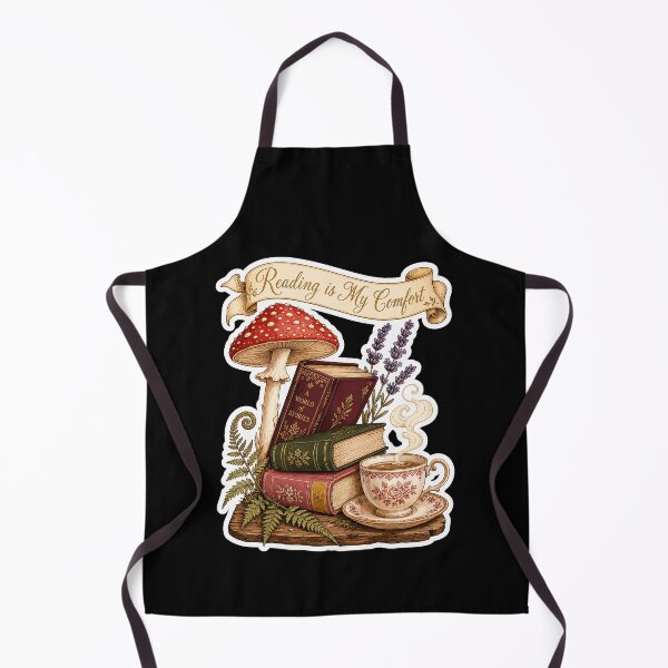 Item preview, Cozy Bookish Mushroom Cottagecore Reading designed and sold by soondoock.