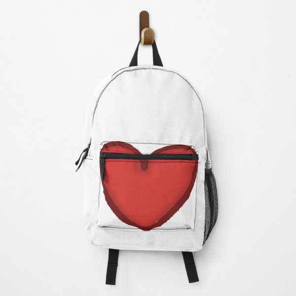 Item preview, Minimalist Red Hand Drawn Heart Graphic on Black Background designed and sold by somimalikkk.