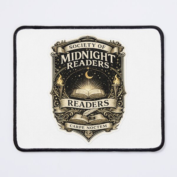 Item preview, Society of Midnight Readers | Vintage Book Club Emblem | Dark Academia Reading Society Design designed and sold by MrDev.
