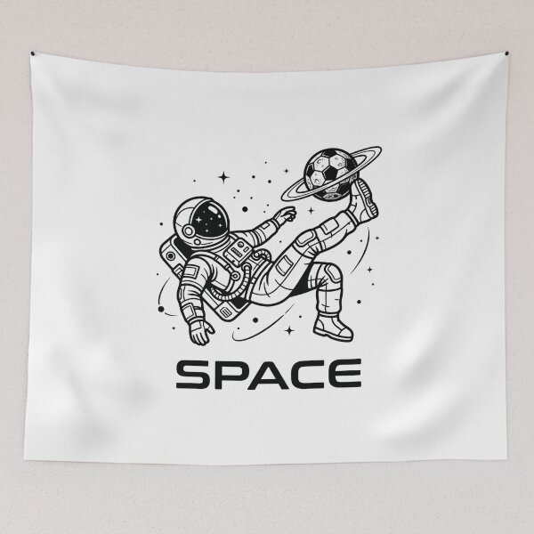Item preview, Astronaut Soccer Bicycle Kick Premium Minimalist Sticker designed and sold by Mr-wow.