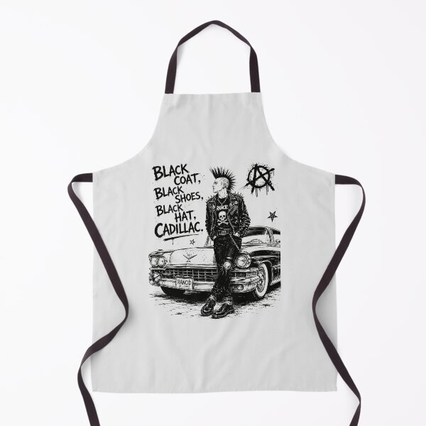 Item preview, Black Coat Black Shoes Black Hat Cadillac Punk Rock T-Shirt | Vintage Punk Rebel Cartoon Art designed and sold by paulo silveira.