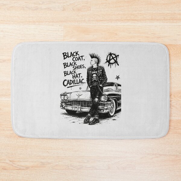 Item preview, Black Coat Black Shoes Black Hat Cadillac Punk Rock T-Shirt | Vintage Punk Rebel Cartoon Art designed and sold by paulo silveira.