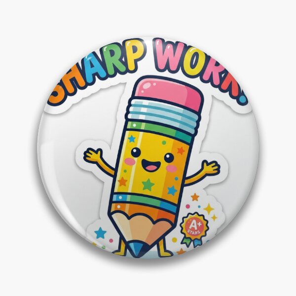 Item preview, Teacher Reward Sticker - Sharp Work Pencil designed and sold by Noor’s Shop.