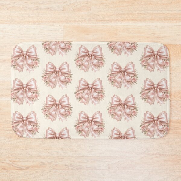 Item preview, Coquette Pink Satin Bow with Roses | Romantic Cottagecore Floral Ribbon | Vintage Feminine Aesthetic designed and sold by looplandger.