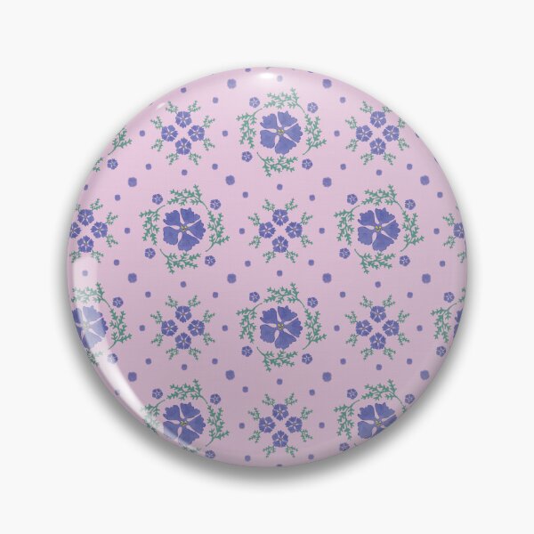 Item preview, Geometric floral pattern on pink background designed and sold by studiodrchicken.