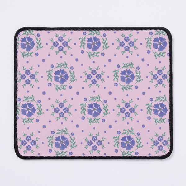 Item preview, Geometric floral pattern on pink background designed and sold by studiodrchicken.