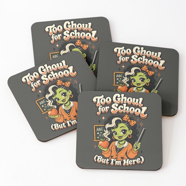 Item preview, Too Ghoul for School But I'm Here Halloween Teacher Vintage designed and sold by SunfullyYours.