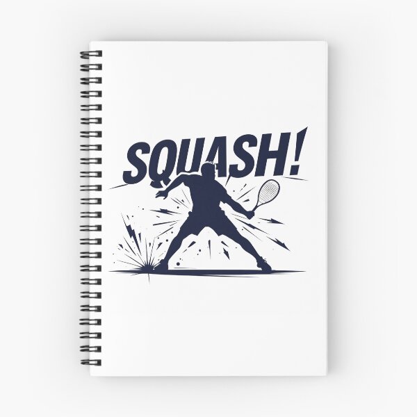 Item preview, Squash Player Action Silhouette Comic Typography Graphic  designed and sold by RareVisuals.