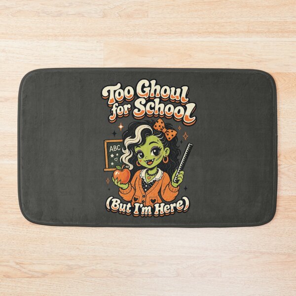 Item preview, Too Ghoul for School But I'm Here Halloween Teacher Vintage designed and sold by SunfullyYours.