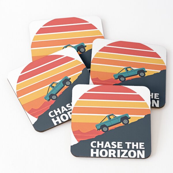 Item preview, Chase The Horizon - Vintage Off-Road Vehicle Against Sunset designed and sold by Prints by Mat.