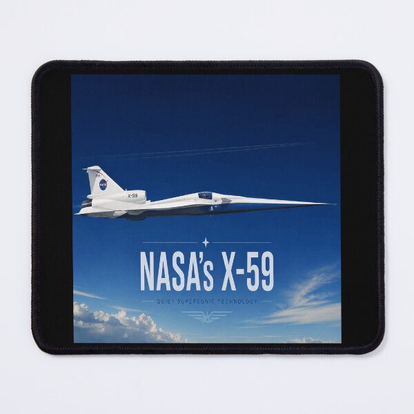 Item preview, NASA’s X-59 Experimental Supersonic Jet Poster Tee designed and sold by POD DYNASTY.