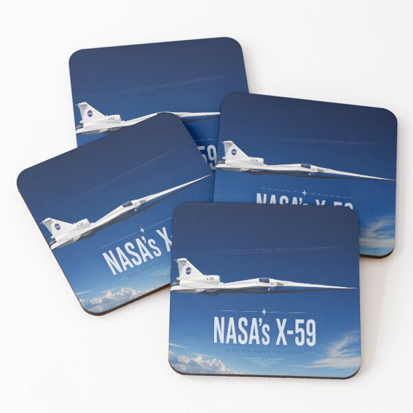 Item preview, NASA’s X-59 Experimental Supersonic Jet Poster Tee designed and sold by POD DYNASTY.