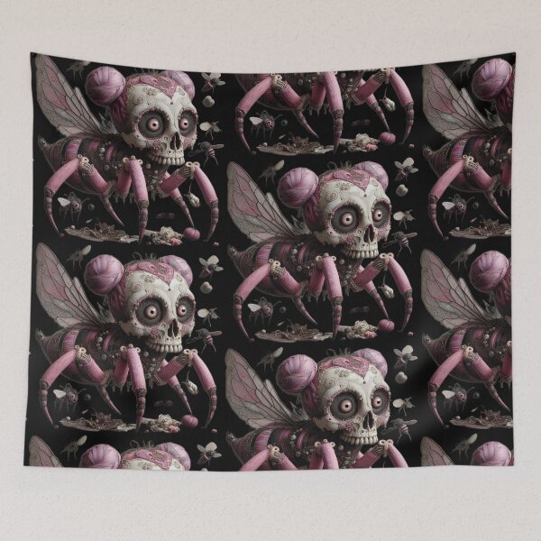 Item preview, Pink Skull Beetle Dark Entomology designed and sold by LujziWorld.
