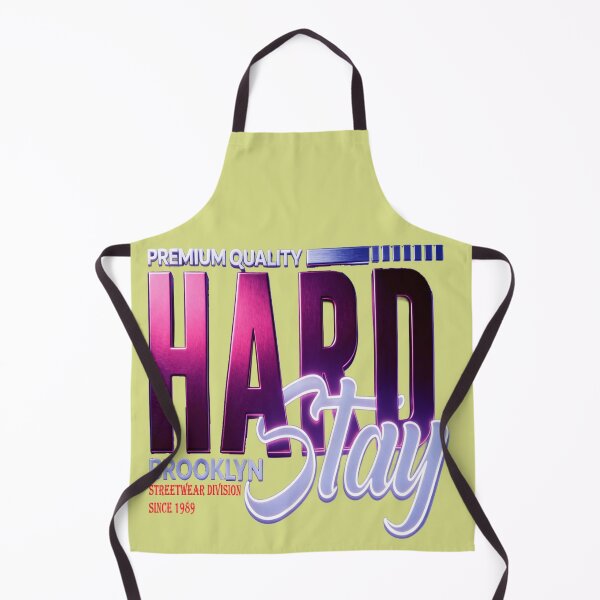 Item preview, Hard Stay Brooklyn Urban Motivational Typography Wall Art With Industrial Metallic Neon Glow Effect designed and sold by ARTCREATESHOP.