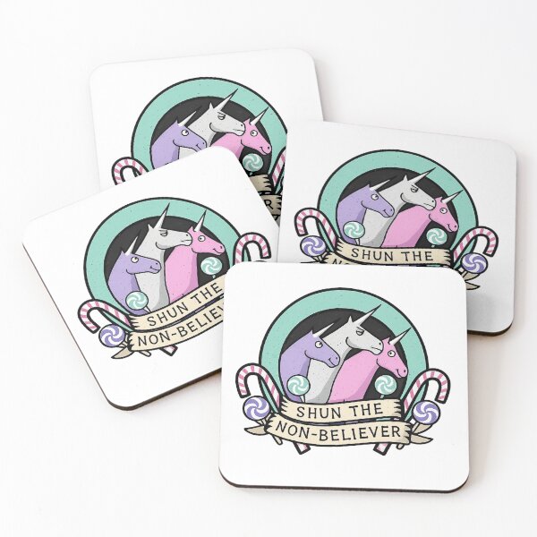 Item preview, Shun The Non-Believer – Funny Unicorn Cult Design | Magical Fantasy Humour Graphic designed and sold by GarnerSupplyCo.