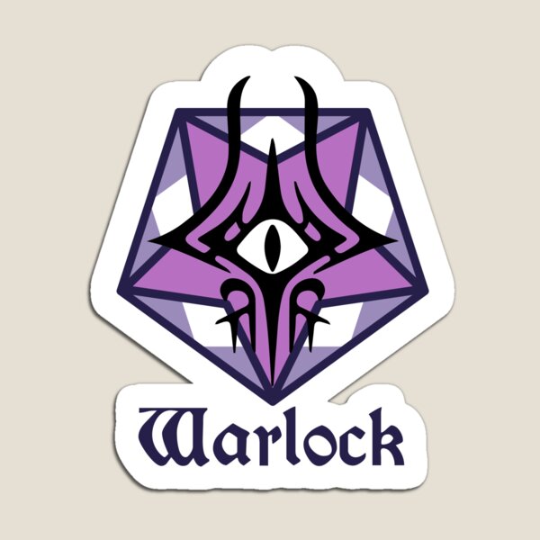 D&D - Warlock Class Sticker Magnet